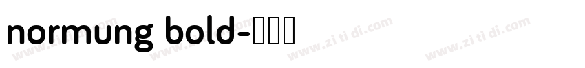 normung bold字体转换